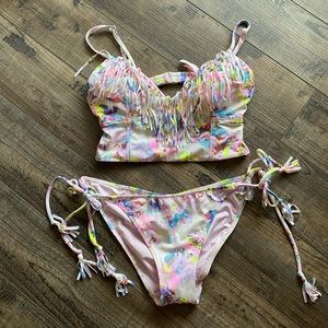 NWOT Victoria’s Secret pink floral bikini